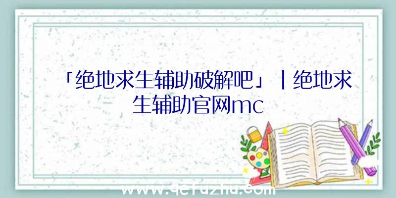 「绝地求生辅助破解吧」|绝地求生辅助官网mc